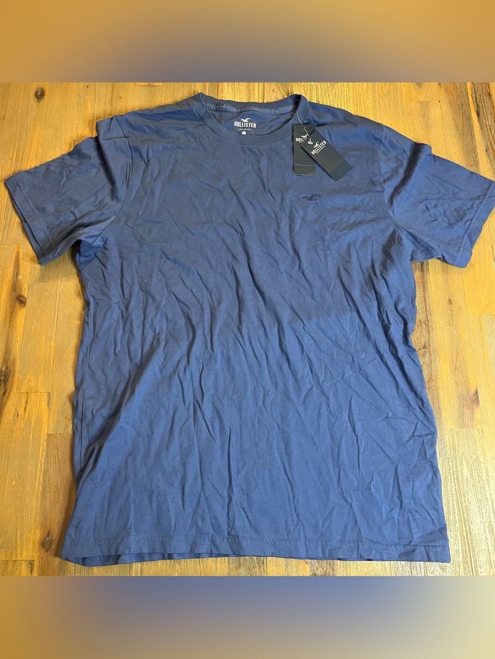 Hollister blue cotton t shirt